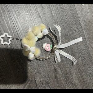 Yellow and White Car accessories